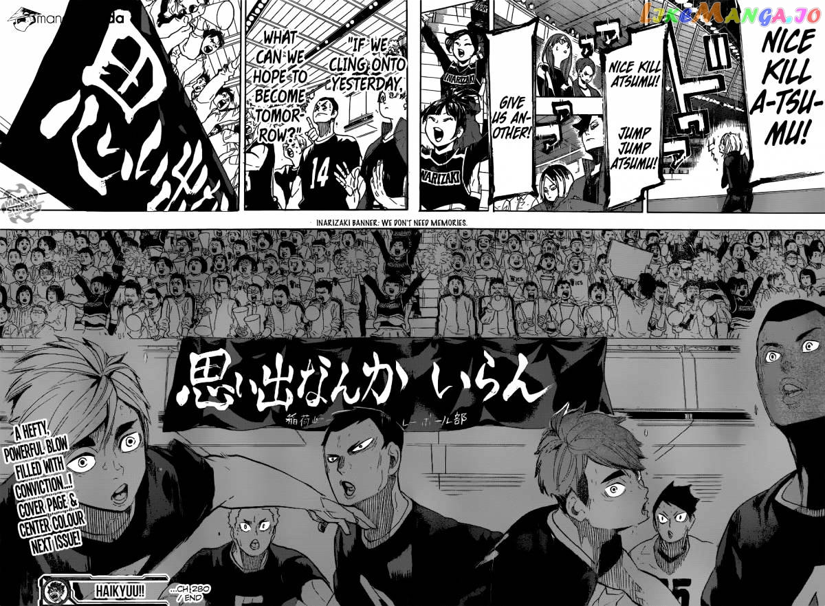 Haikyuu!!, Chapter 280 image 18